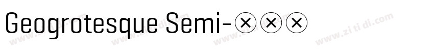 Geogrotesque Semi字体转换